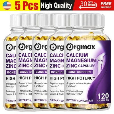 Calcium Magnesium Zinc with Vitamin D3 Strong For Bone Health Muscle Improvement