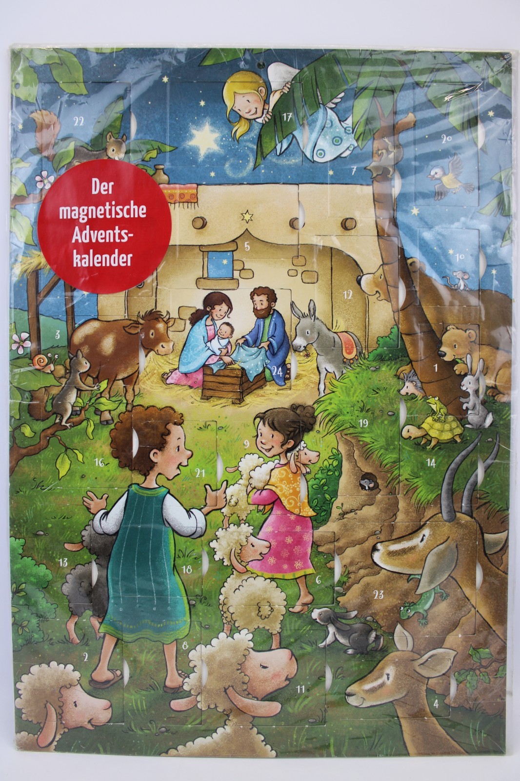Der magnetische Adventskalender Humbach Weihnachten Bibelgesellschaft