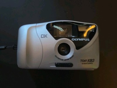 Olympus Trip XB3 Big Finder 35mm Film Camera With Case Tested And Working