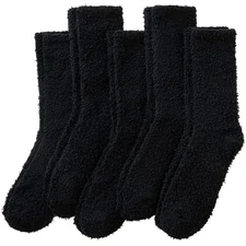Mens Fuzzy Socks Soft Cozy Fluffy Slipper Winter Thick Warm Plush Fleece Cabi...