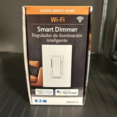 Eaton Wi-Fi Smart Single-Pole/3Way LED Decorator Master Dimmer   Customer Return