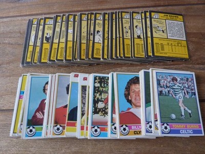 Topps Scottish Football Yellow Back Cards from 1977 - Pick The Cards You Need!