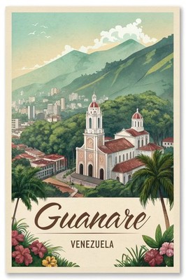 Fesselndes Guanare Venezuela Reise Poster - Lebendiges Stadtbild Kunstdruck A1-A4