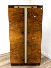 WARDROBE Beautility Teak Walnut Burr 2 Door Drawers Hanging Rail FREE DELIVERY