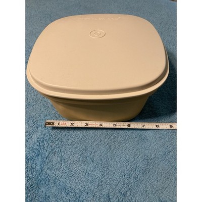 Vintage 3 Quart Tupperware Harvest Gold Steam N Store Steamer 888 Strainer w Lid