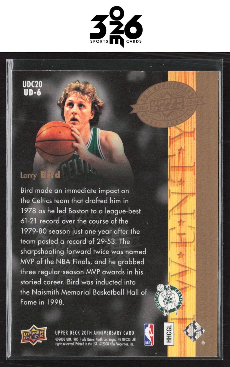 Larry Bird 2008 Upper Deck 20th Anniversary #UD-6 | eBay