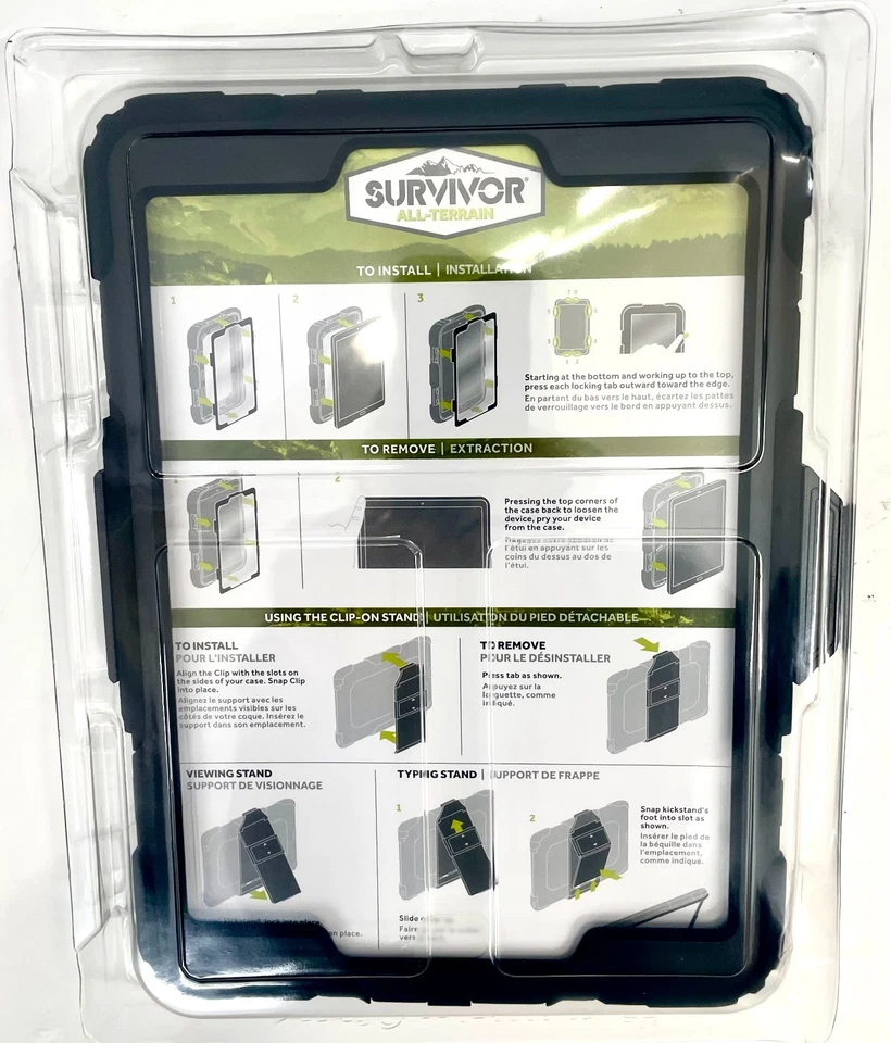 Griffin Survivor All Terrain Case Cover for  SAMSUNG TAB S3 - (black) - Image 3 of 4