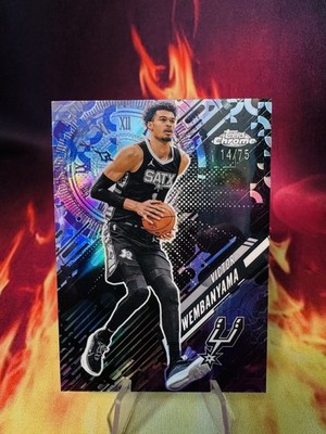 2025-26 Topps Chrome - Go Time Victor Wembanyama #GT-11 Purple Refractor /75