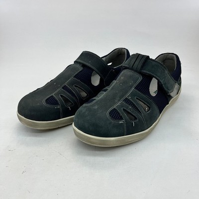 Cosyfeet Jack Herren Navy Leder Orthopädische Schuhe UK11 Extra Weite Passform Leicht