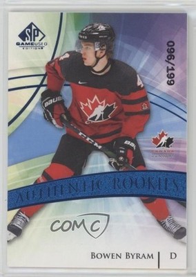 2020 Upper Deck SP Game Used Edition Blue Burst 96/199 Bowen Byram Rookie RC ie7