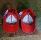 2-Vintage American Chopper Firefighter Hat Red FD Maltese Cross Strapback... — photo 4