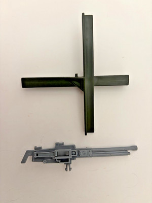1984 Gi Joe ARAH Machine Gun Defense Unit Machine Gun & Tripod Barricade