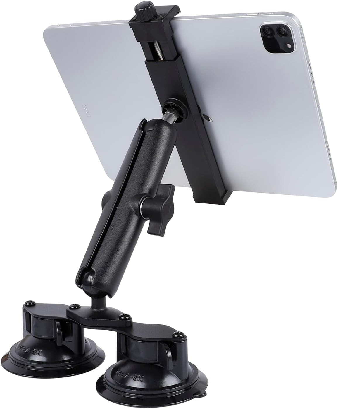 12.9-Inch iPad Pro Truck Mount with Strong Dual Suction Cup Base in Black-image