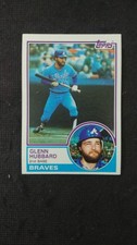 1983 Topps Baseball card # 624 Glenn Hubbard   ( VG to EX )