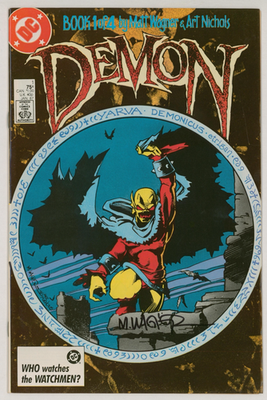 #ad 1987 Matt Wagner SIGNED Etrigan The Demon #1 DC Comics Jack Kirby Character $29.99