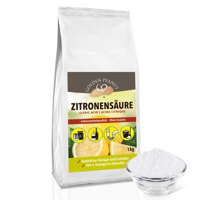 Zitronensäure 1 kg E 330 Lebensmittelqualität geruchloser Entkalker Fettlöser