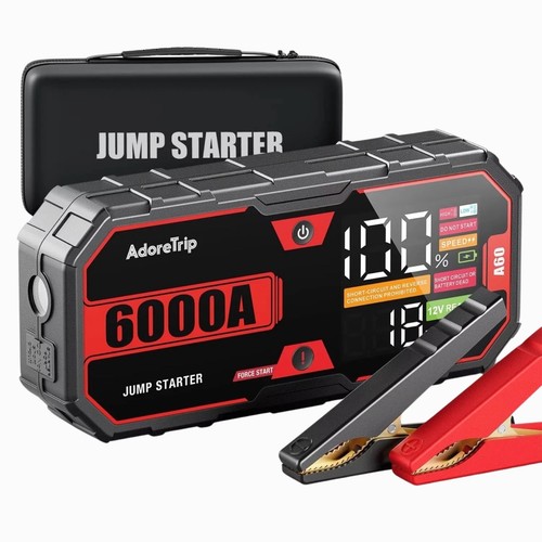 Booster Batterie 12V 6000A - Démarreur Puissant - Idéal Gros Moteurs & Diesel - Photo 2/6