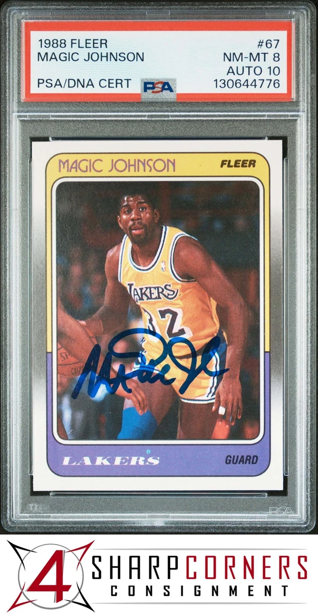 Fleer Magic Johnson 10 Graded Basketball Sports Trading Cards