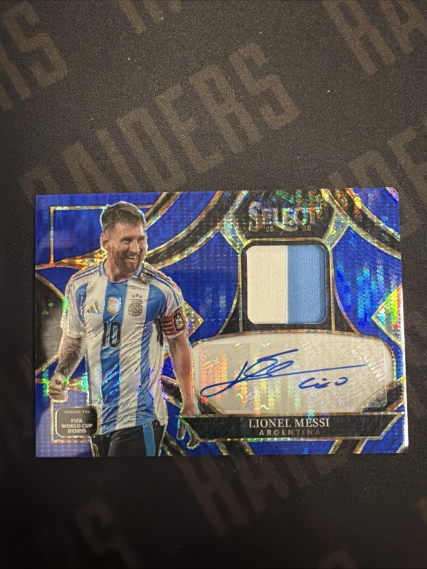 2025/26 Panini Select Prizm Road To World Cup Lionel Messi Jersey Patch Auto