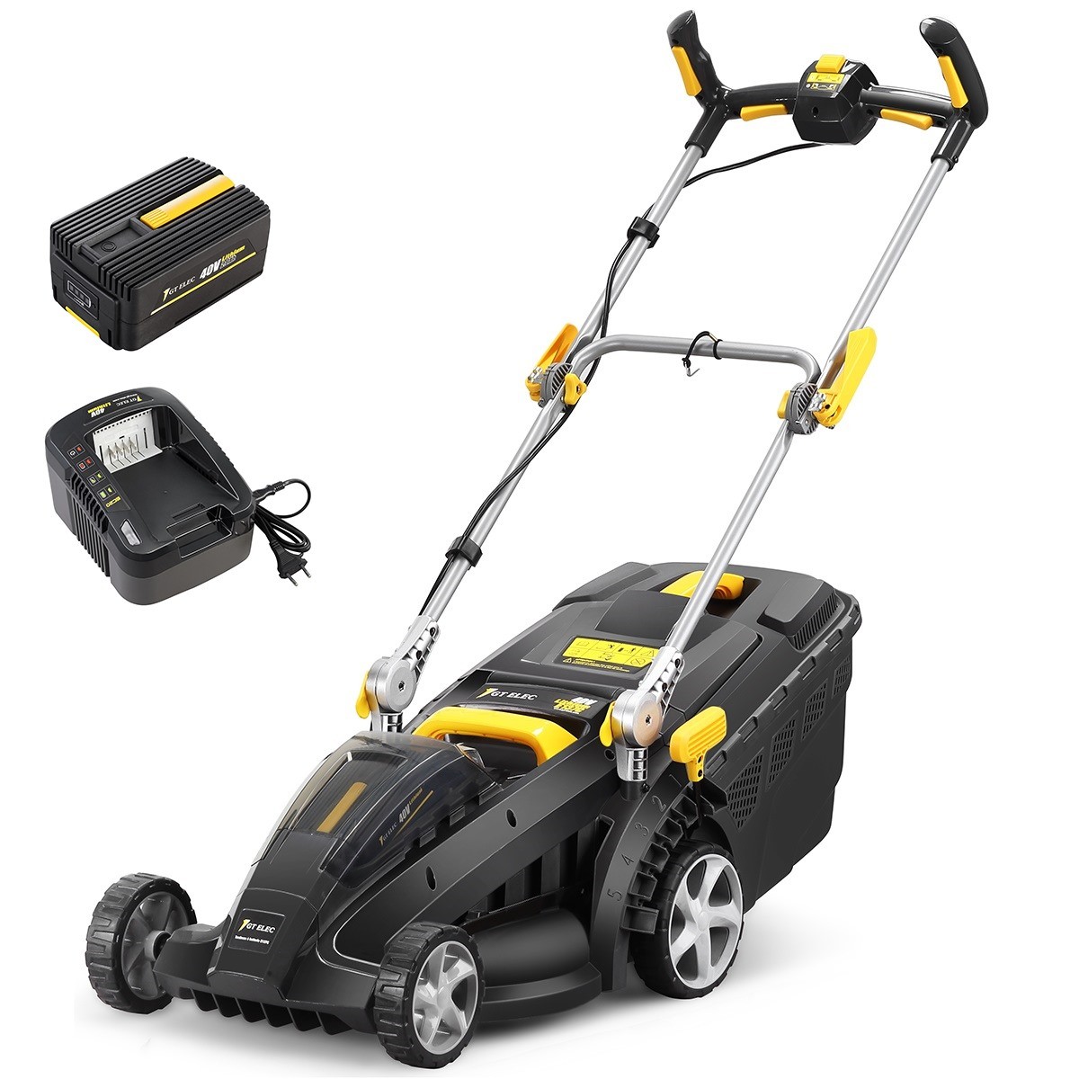 Tondeuse sans fil 40V GT ELEC batterie lithium chargeur inclus