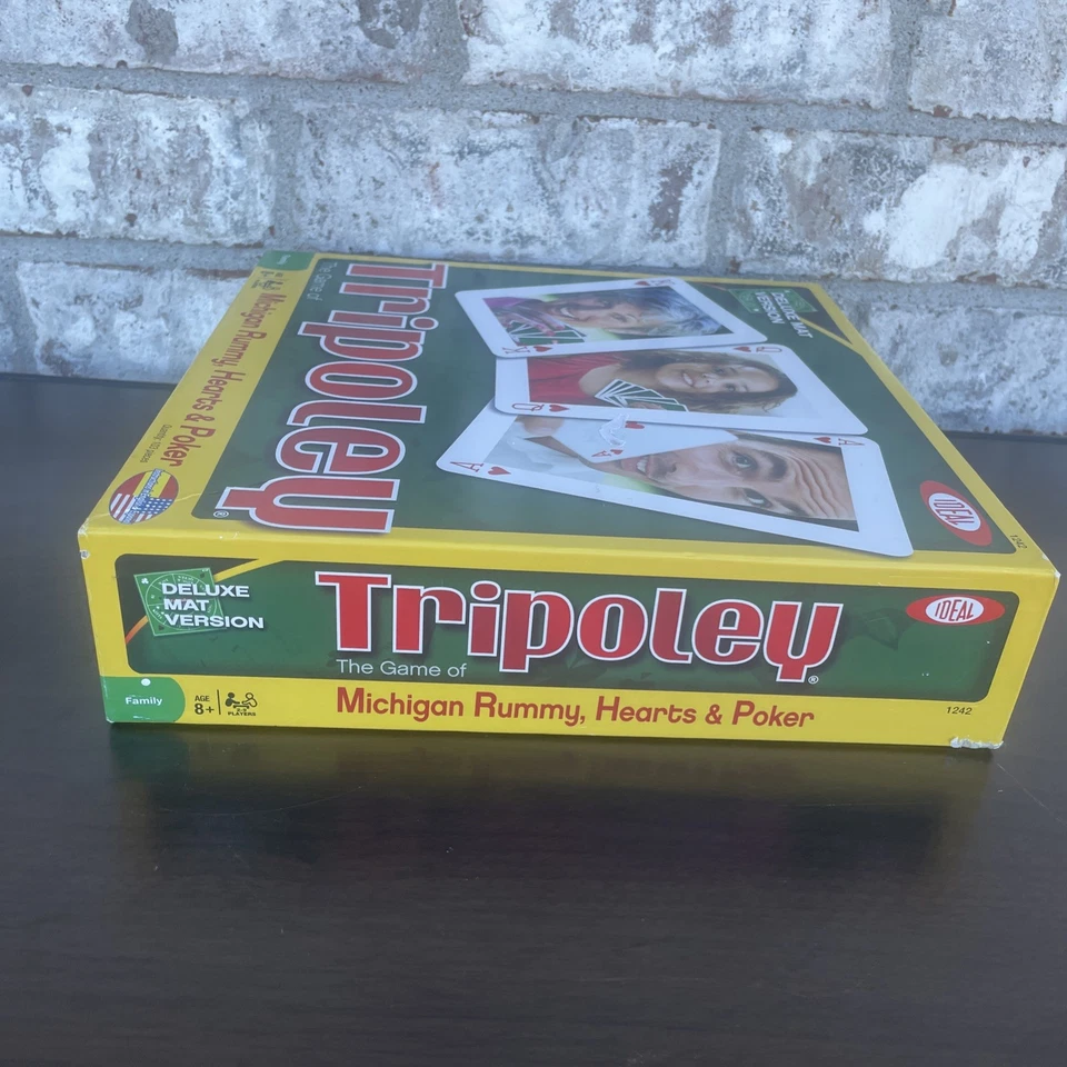 Ideal Tripoley 棋盘游戏密歇根拉米卡和筹码密封全新开箱 — 第 4/4 张图片