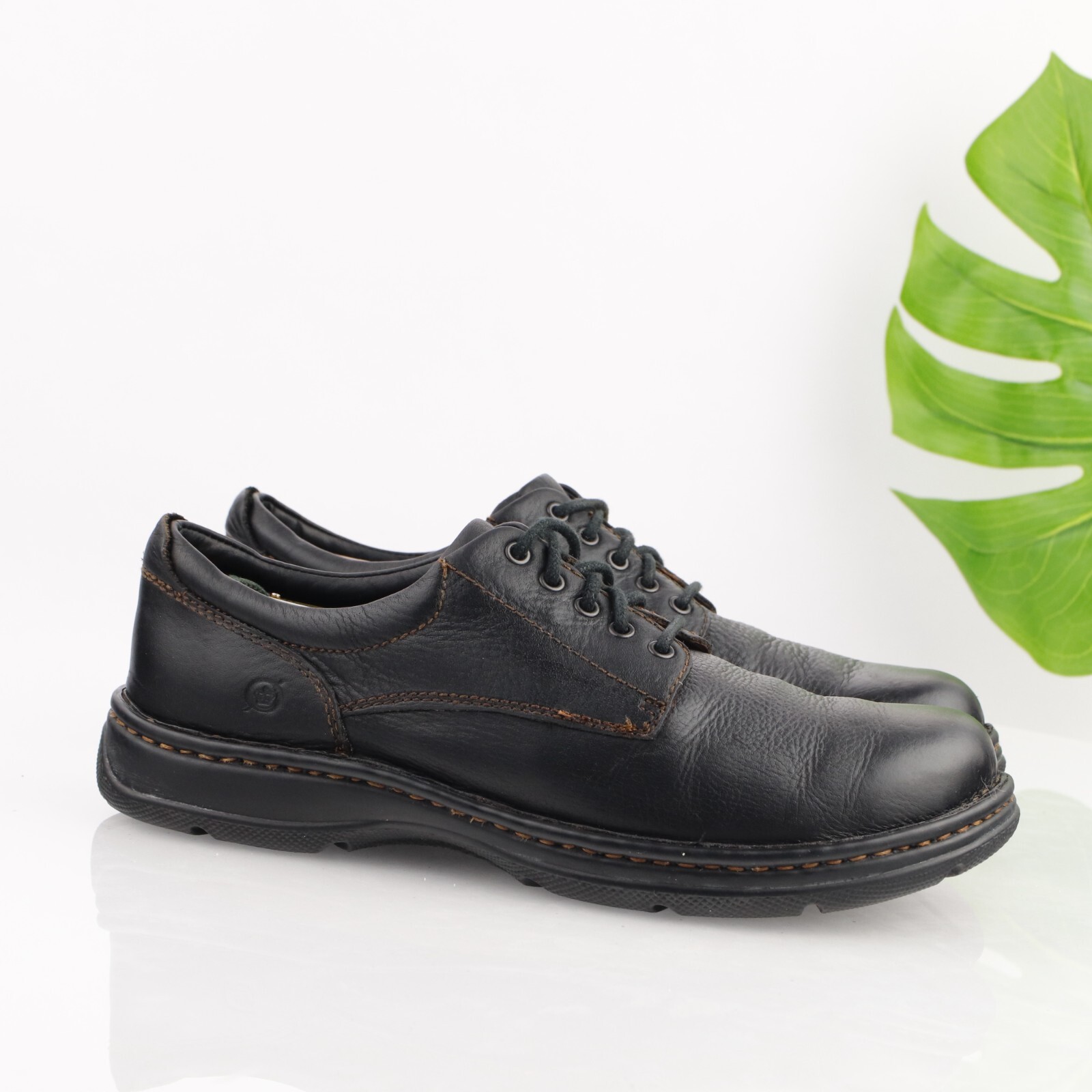 SAOLA Scarpa da lavoro casual Born uomo Huchins II Oxford taglia 11 pelle nera punta liscia