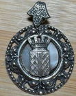 STUNNING ANTIQUE ÎLE D’OLERON PENDANT. SILVER METAL (1273)