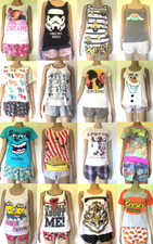 Women's Pyjamas Sets Disney Pixar Aladdin Lion King Ladies Primark PJS New 