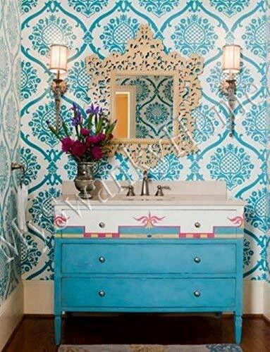 Precioso Espejo de Pared Estilo Vintage Dorado Calado Extra Grande Moderno Foto 2 de 2