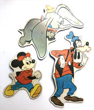 VTG Walt Disney Prod -Lot of 3- Rubber Magnets-Goofy Mickey Dumbo