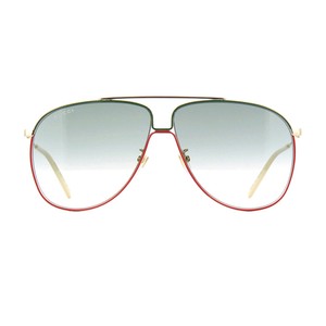 Man sunglasses Gucci gg0440s Logo 008 Gold Pilot Metal Gray Gradient | eBay