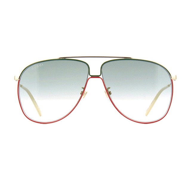 Occhiali da sole Uomo Gucci Gg0440s Logo 008 Oro Pilot in metallo grigi  sfumati | Acquisti Online su eBay