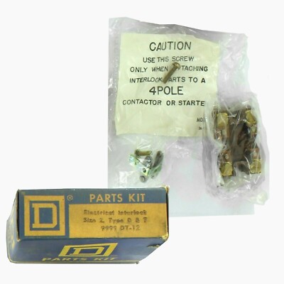 1 Pc Square D 9999 DT-12 Electrical Interlock Kit for Size 2 Type D & T New