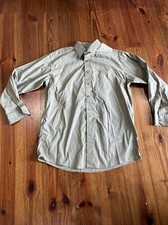 Men's Regular Fit Long Sleeve Solid Color Dress Shirt Green 16 1/2 35