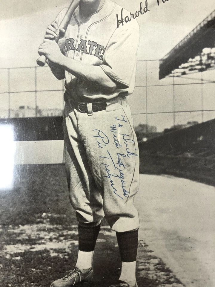 Harold "Pie" Traynor Pirates 5.5x8 Autographed Photo JSA Authenticated - Image 3 of 4