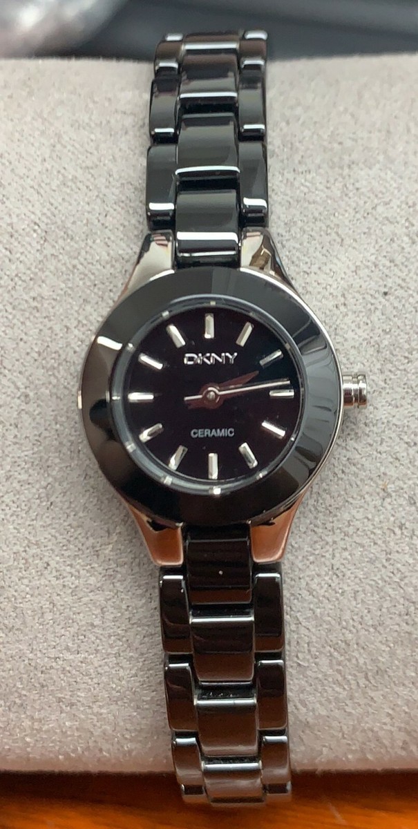 DKNY NY8645 Ceramic Black Dial Black Ceramic Strap Women's Watch