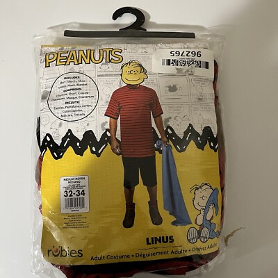 Rubies Peanuts Linus Halloween Costume New In Opened Package