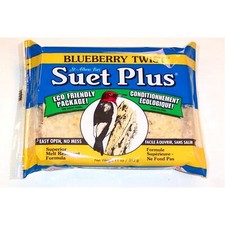Wildlife Sciences Suet Plus Blueberry Twist Melt Resistant Suet Cake, 11oz