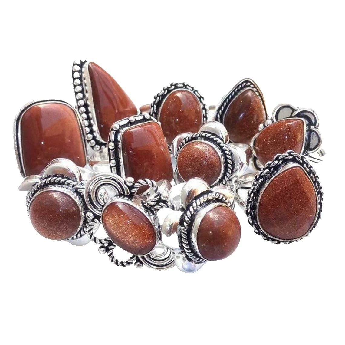 Joyería de Moda De Latón GOLDSTONE Marrón