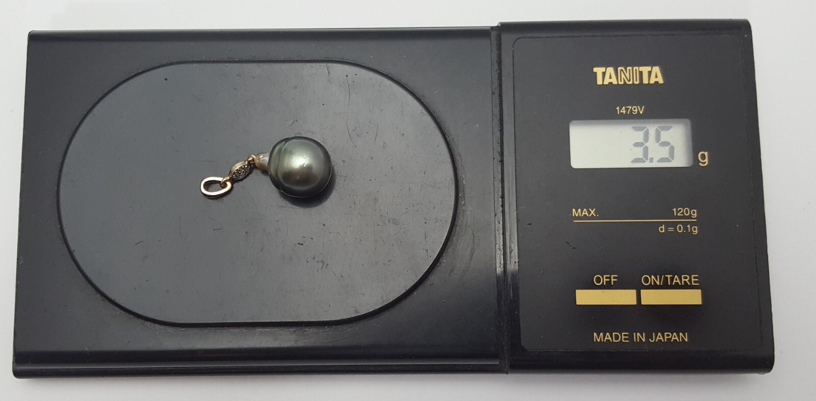 Unique 14K Solid Yellow Gold Drop Dangle Tahitian… - image 16