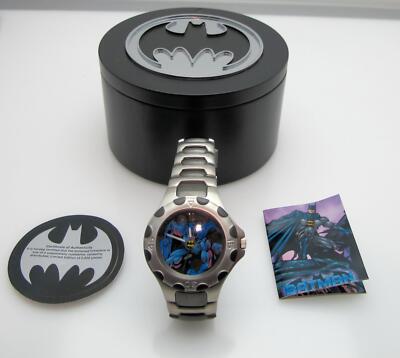 Vintage 2002 Batman Fossil LI-2054 Wrist Watch, #1192/2000