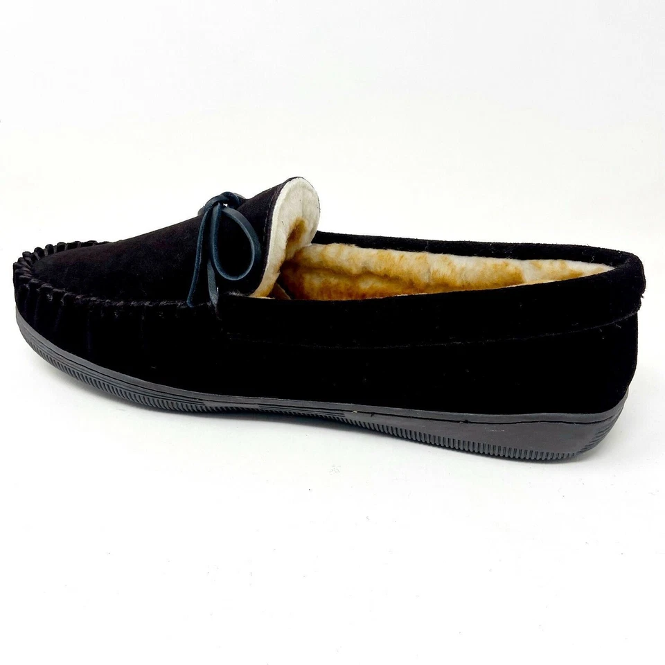 Zapatillas sin cordones Tamarac Camper Rootbeer de cuero de vaca para hombre de ancho ancho ancho  Foto 3 de 4