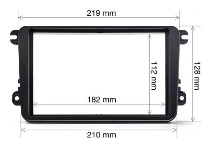 2DIN Radio Bezel Frame Fits VW Golf V 5 6 Touran Passat EOS Fakra Most