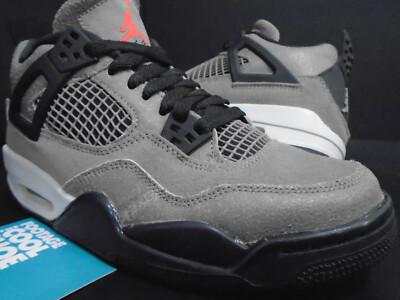 NIKE AIR JORDAN IV 4 RETRO GS TAUPE HAZE INFRARED RED CEMENT DJ6249-200 5.5Y 5.5