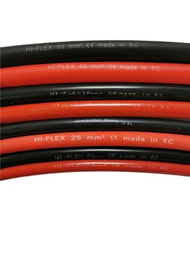 Puede ser calculado extraer Capataz Cable de batería 10 mm 16 mm 20 mm 25 mm 35 mm 50 mm 70 mm arranque de  soldadura flexible | eBay
