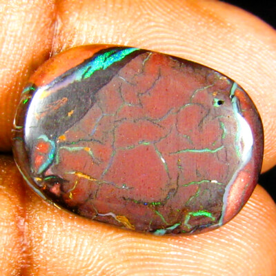 10.45 ct Superior Fancy (20 x 14 mm) Multi Color Australian Koroit Boulder Opal