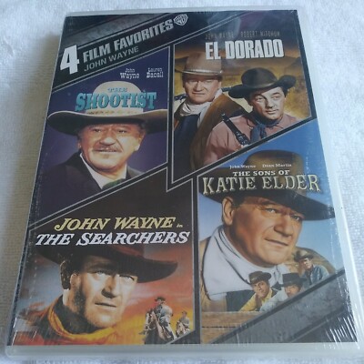 4 FILM FAVORITES JOHN WAYNE WESTERNS (DVD, 2013, 4-Disc Set) NEW SEALED ...