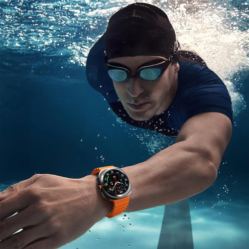 For Galaxy Watch Ultra 47mm Soft Ocean Silicone Sport Strap Replacements Bands - 第 8/46 張圖片