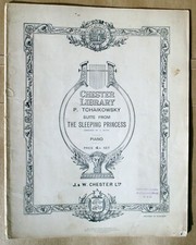 Suite de la princesa durmiente de P Tchaikowsky para piano partituras de colección