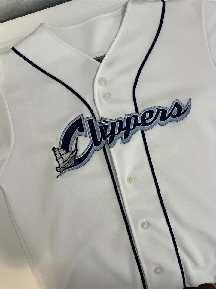 Camiseta deportiva de béisbol vintage MiLB Columbus Clippers AAA Ohio juvenil grande Foto 3 de 4